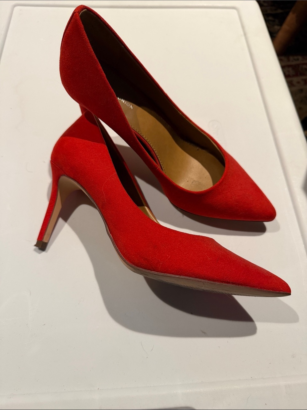 14th & Union Red Pointed-Toe Stiletto Pumps
